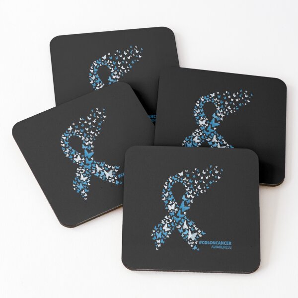 Item preview, Colon Cancer Awareness Colonoscopy Blue Ribbon Butterflies designed and sold by Catharsiscath.