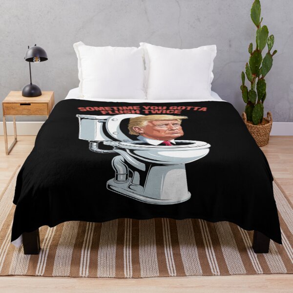 Item preview, Anti Trump Sometimes You Gotta Flush Twice designed and sold by MarkLeedsArt.