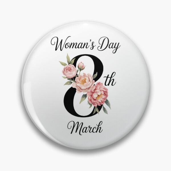 Item preview, Happy Women's Day 8th March Floral designed and sold by EllenJast.