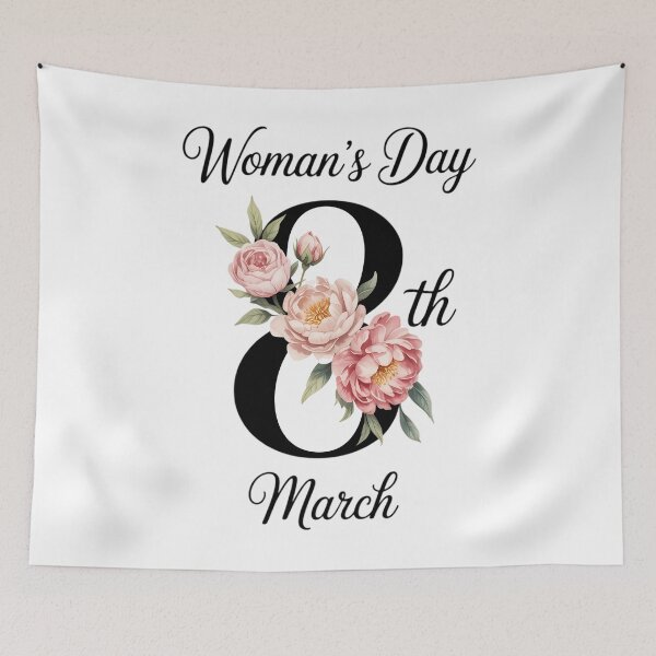 Item preview, Happy Women's Day 8th March Floral designed and sold by EllenJast.