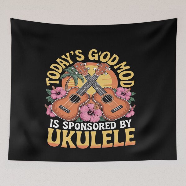 Item preview, Hawaiian Ukulele Uke Today's Good Mood is Sponsored designed and sold by genkihikki.