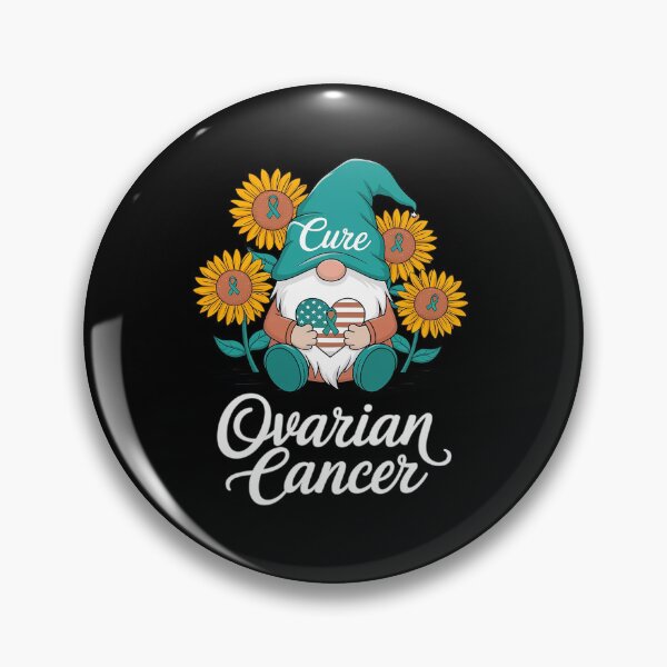 Item preview, Cure Ovarian Cancer Awareness Day Fighter Gnome Teal Ribbon designed and sold by Catharsiscath.