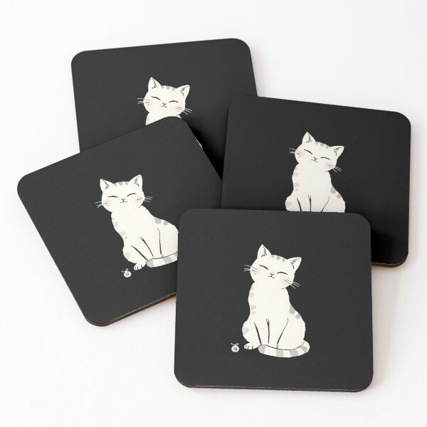 Item preview, Gracefull Kitten Cat Japanese Chinese Korean Ink Sumi-E Art Desing designed and sold by blacksealstudio.