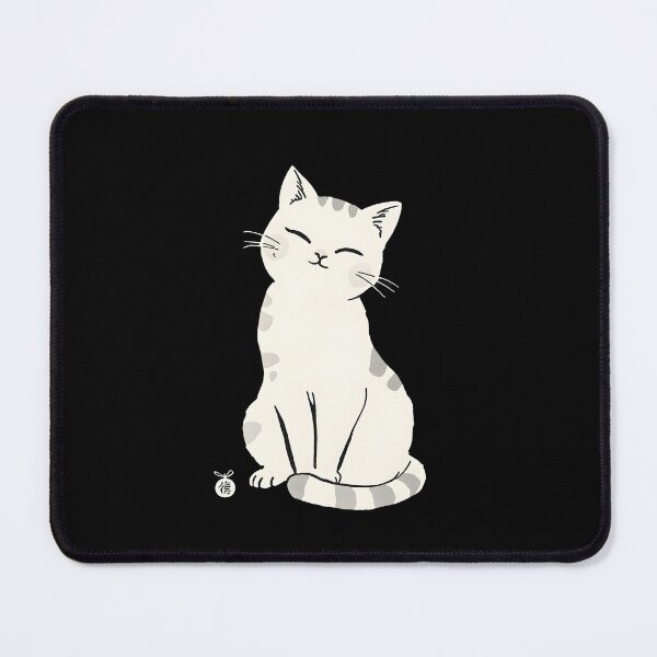 Item preview, Gracefull Kitten Cat Japanese Chinese Korean Ink Sumi-E Art Desing designed and sold by blacksealstudio.