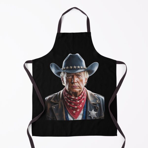 Item preview, Cowboy Western Donald Trump US Flag 2024 Election designed and sold by MarkLeedsArt.