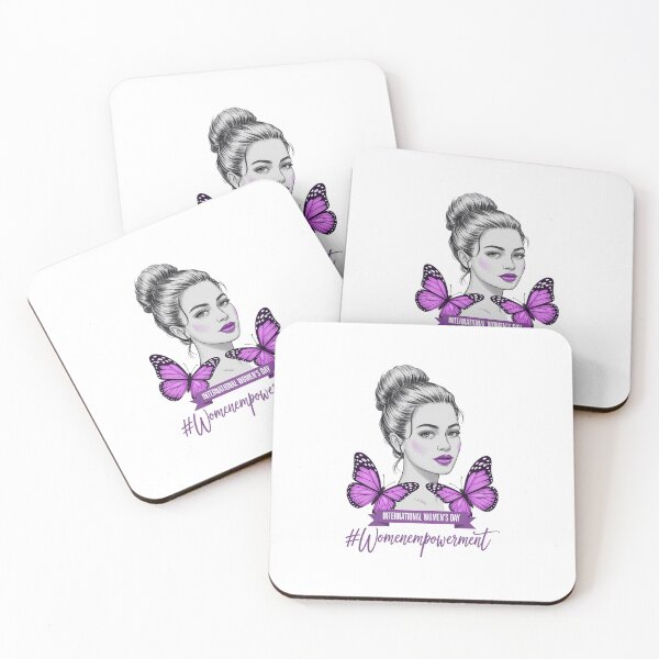 Item preview, Happy International Women's Day Purple Butterflies 8th March designed and sold by EllenJast.