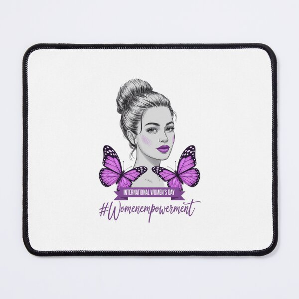 Item preview, Happy International Women's Day Purple Butterflies 8th March designed and sold by EllenJast.