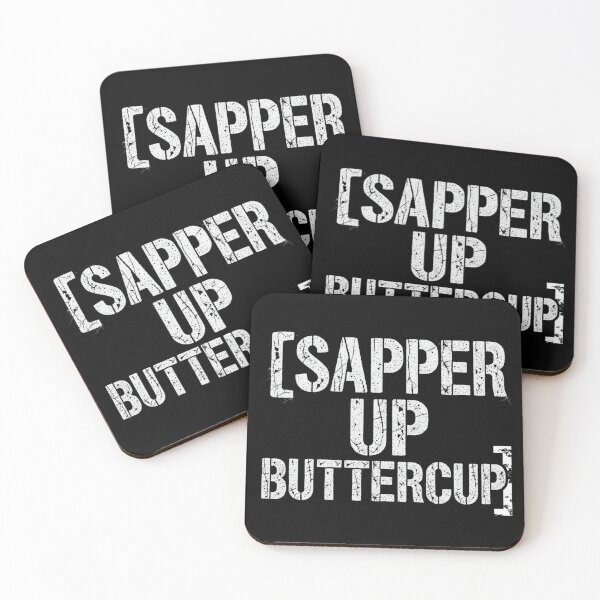 Item preview, Sapper Up Buttercup – Funny Combat Engineer Military Motivation Quote designed and sold by w66aboo.
