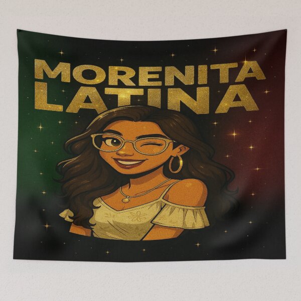 Item preview, Morenita Latina – Sparkling Heritage & Glam Portrait Design designed and sold by "TXSiSsY's TRIUMPH BY GRACE".