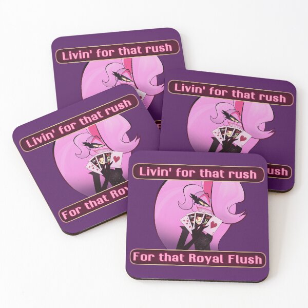 Item preview, Hellaverse - Angel Dust Royal Flush designed and sold by Enter-The-Darkside.