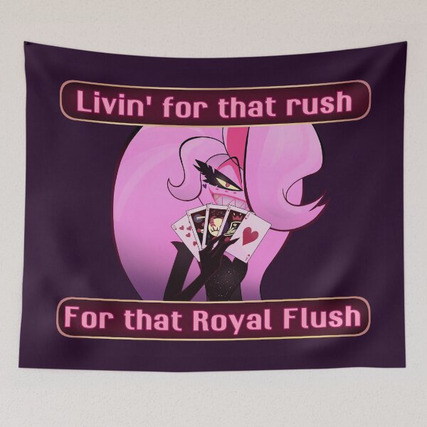 Item preview, Hellaverse - Angel Dust Royal Flush designed and sold by Enter-The-Darkside.