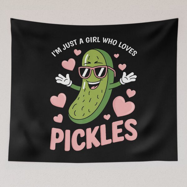 Item preview, I'M Just A Girl Who Loves Pickles designed and sold by kallerqptart.