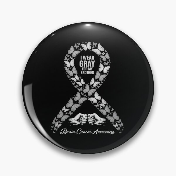 Item preview, I Wear Gray For My Brother Gifts Brain Cancer Awareness  designed and sold by Catharsiscath.