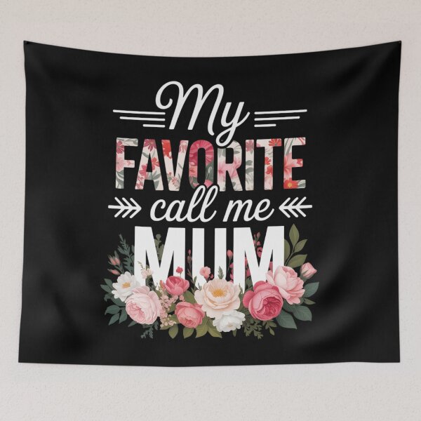 Item preview, My Favorite People Call Me Mum Flower Mothers Day designed and sold by EllenJast.