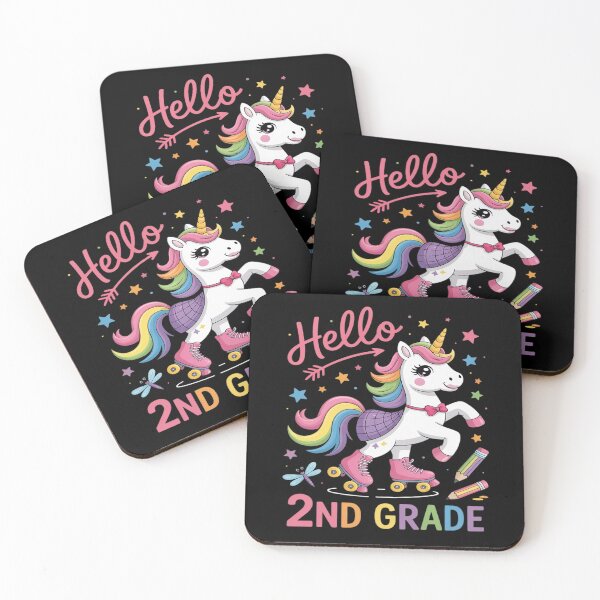 Item preview, Hello 2nd Grade Back to School Unicorn Teacher designed and sold by ProudForFunny.