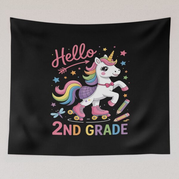 Item preview, Hello 2nd Grade Back to School Unicorn Teacher designed and sold by ProudForFunny.