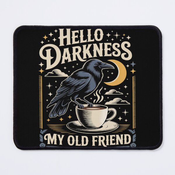 Item preview, Hello Darkness My Old Friend Crow Coffee Spooky Halloween designed and sold by ProudForFunny.
