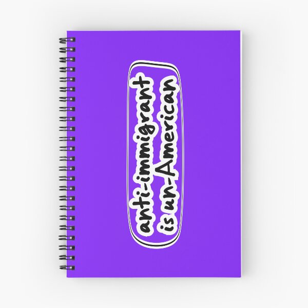 Item preview, anti-immigrant is un-American, purple background designed and sold by mntimg.