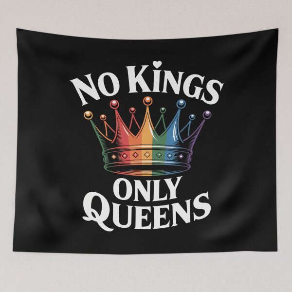 Item preview, No Kings in America Only Queens Queer Ally Gay Pride LGBTQ designed and sold by EllenJast.