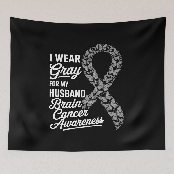Item preview, I wear Gray for my Husband - Brain Cancer Awareness designed and sold by Catharsiscath.