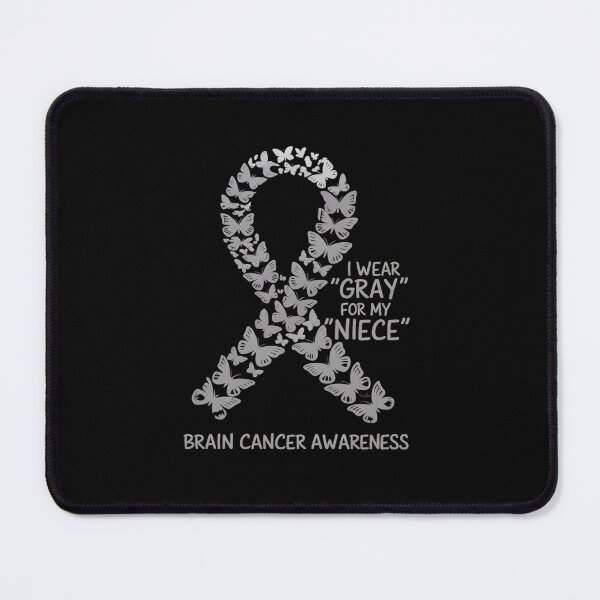 Item preview, I wear Gray for my Niece - Brain Cancer Awareness designed and sold by Catharsiscath.
