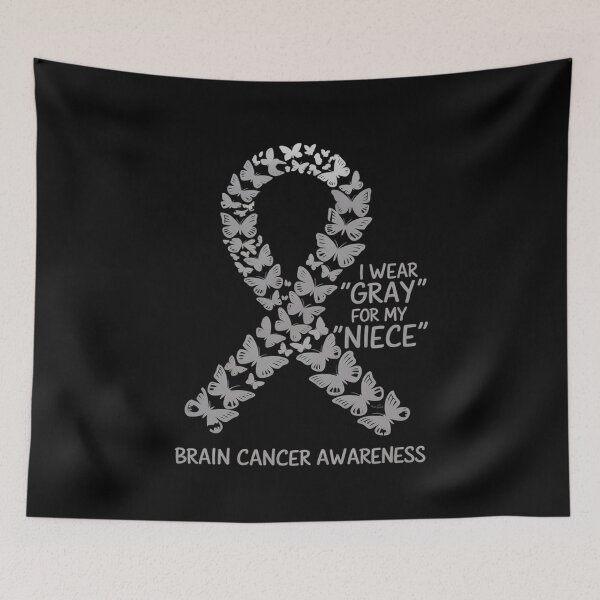 Item preview, I wear Gray for my Niece - Brain Cancer Awareness  designed and sold by Catharsiscath.