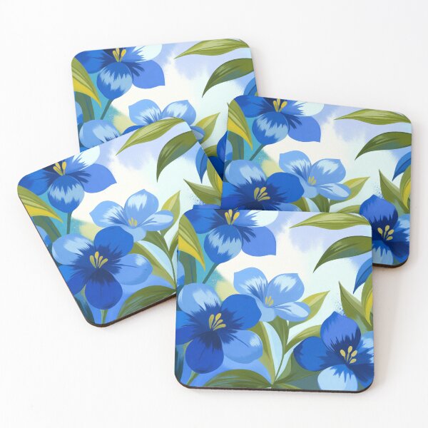 Item preview, Blue Garden Flowers designed and sold by SassyArtistry.