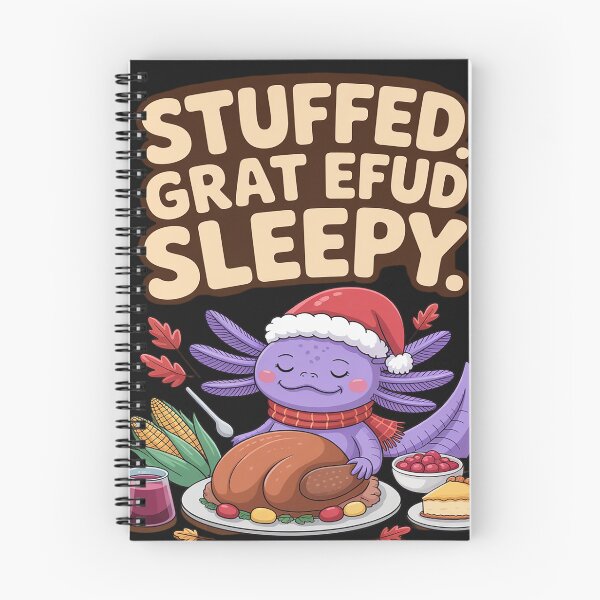 Item preview, Stuffed Grateful Sleepy Axolotl Thanksgiving designed and sold by lamsaoniutoi.