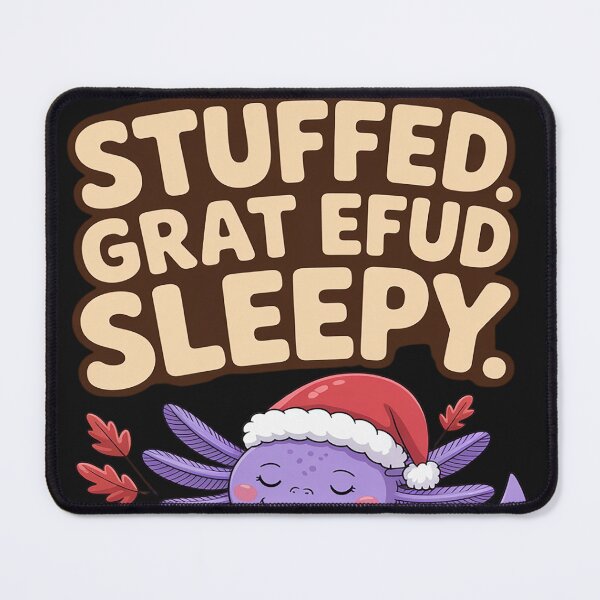 Item preview, Stuffed Grateful Sleepy Axolotl Thanksgiving designed and sold by lamsaoniutoi.