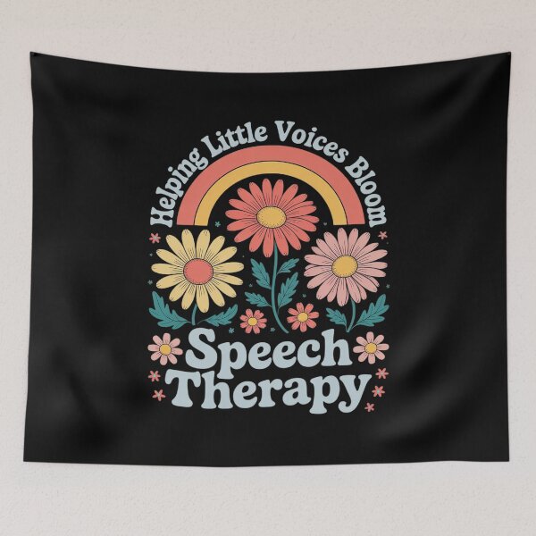 Item preview, Helping Little Voices Bloom Speech Therapy Floral Boho designed and sold by ProudForFunny.