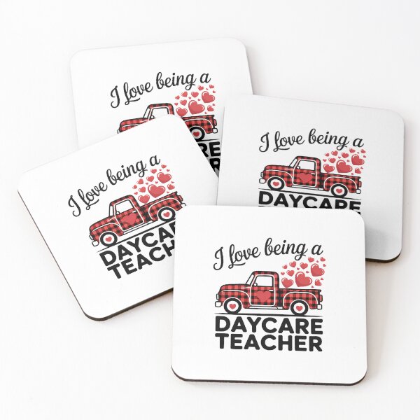 Item preview, I Love Being A Daycare Teacher Cute Flannel Valentine's Day designed and sold by EllenJast.