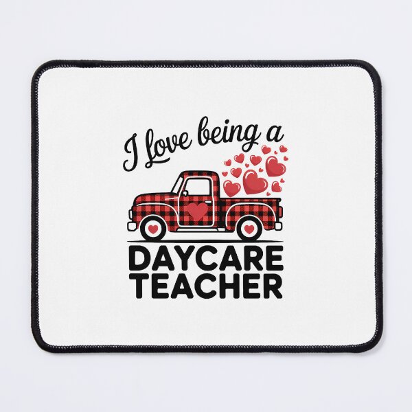 Item preview, I Love Being A Daycare Teacher Cute Flannel Valentine's Day designed and sold by EllenJast.