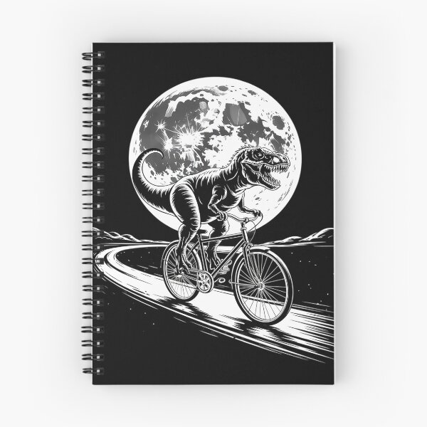Item preview, Womens Dinosaur T-Rex Riding Bicycle Full Moon,  Dinosaur Dino  designed and sold by DigitaldeligArt.