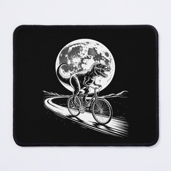 Item preview, Womens Dinosaur T-Rex Riding Bicycle Full Moon, Dinosaur Dino designed and sold by DigitaldeligArt.
