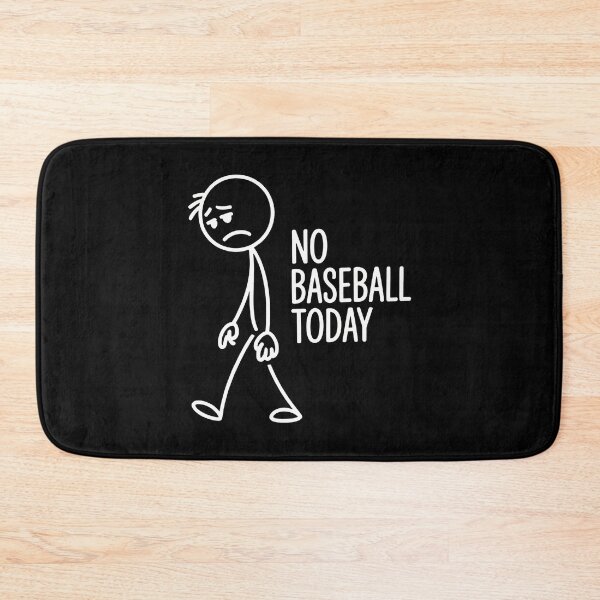 Item preview, Today No Baseball Funny Stickman Sad Player designed and sold by heupelipocko.