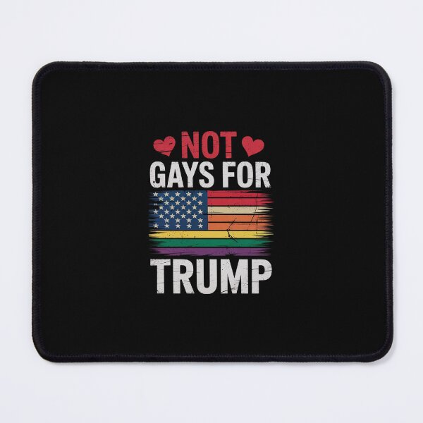 Item preview, Gays Not For Trump USA Flag LGBT Statement Anti-Trump designed and sold by SyntaxClaw.