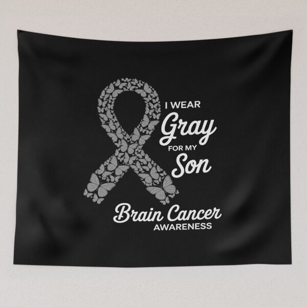 Item preview, I wear Gray for my Son - Brain Cancer Awareness  designed and sold by Catharsiscath.