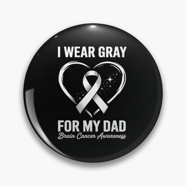 Item preview, I Wear Grey For My Dad Brain Cancer Awareness  designed and sold by Catharsiscath.