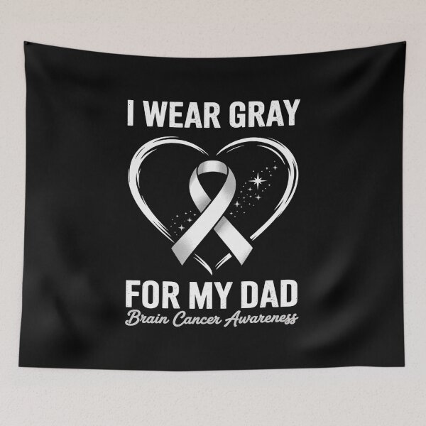 Item preview, I Wear Grey For My Dad Brain Cancer Awareness  designed and sold by Catharsiscath.