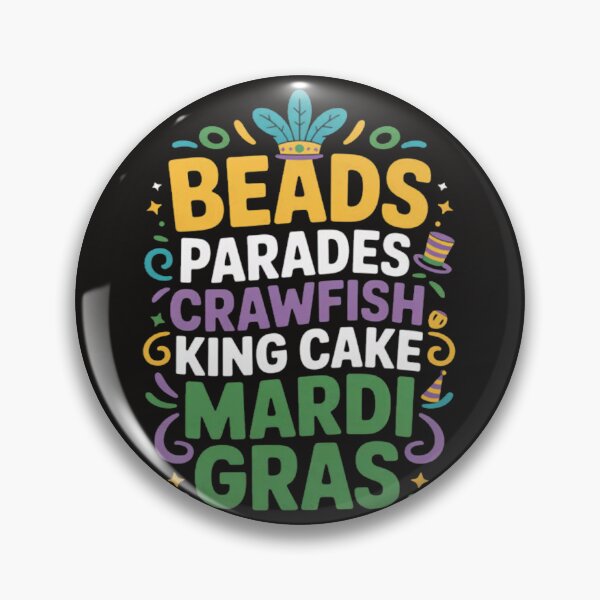 Item preview, Beads Parades Crawfish King Cake Mardi Gras designed and sold by MaryTaylor3.
