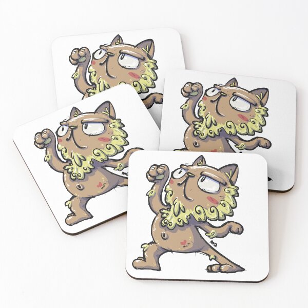 Item preview, Strong Lion designed and sold by Cute & Funny Hand-Drawn Prints | Happy Doodle Friends Shop.