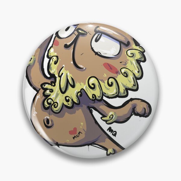 Item preview, Strong Lion designed and sold by Cute & Funny Hand-Drawn Prints | Happy Doodle Friends Shop.