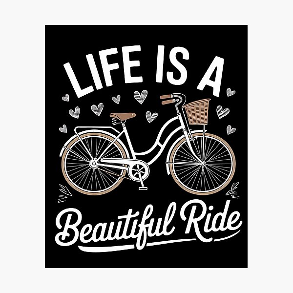 Item preview, Womens Life Is A Beautiful Ride Bicycle Cycle Cycling designed and sold by DigitaldeligArt.