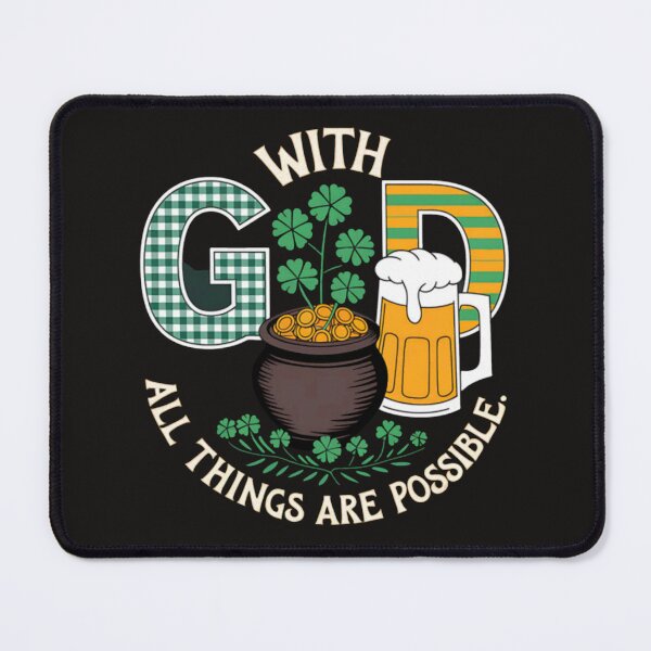 Item preview, With.God All Things Are Possible StPatricks Day designed and sold by MaryTaylor3.