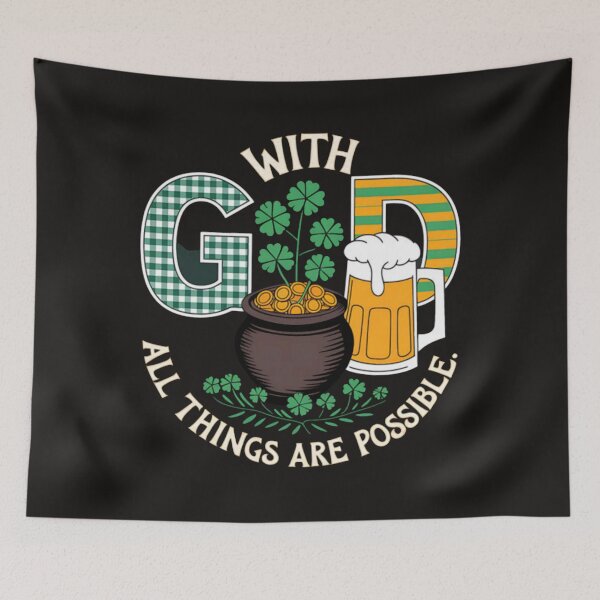 Item preview, With.God All Things Are Possible StPatricks Day designed and sold by MaryTaylor3.