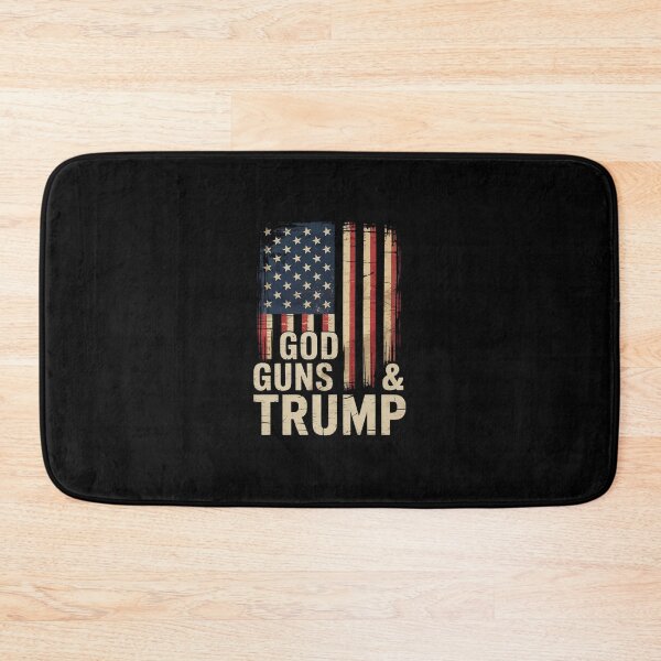 Item preview, God Guns And Trump I 2nd Amendment Trump Flag America designed and sold by SyntaxClaw.
