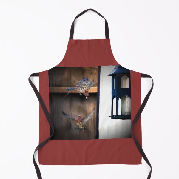 Item preview, Two House Finches Squabbling at the Feeder designed and sold by CarolM.