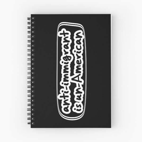 Item preview, anti-immigrant is un-American, black background designed and sold by mntimg.