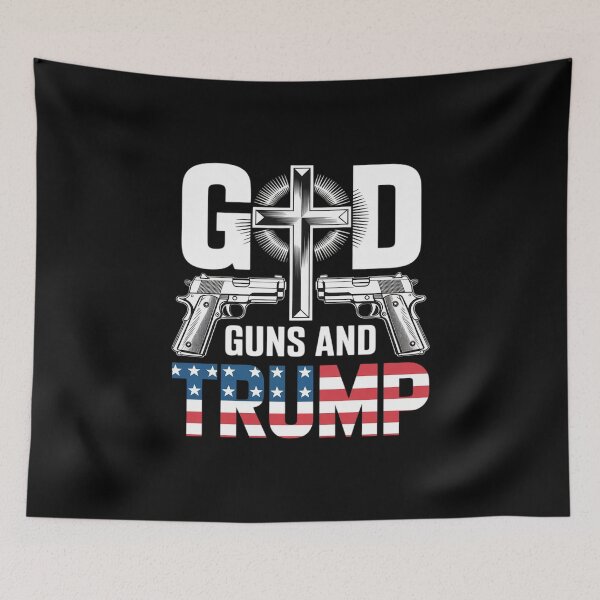 Item preview, GOD. GUNS. TRUMP - 2nd AMENDMENT PATRIOTIC designed and sold by MarkLeedsArt.