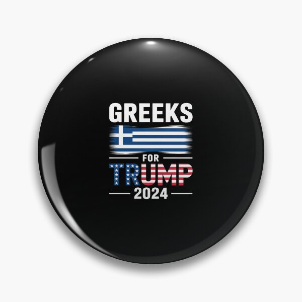Item preview, Greeks for Trump 2024 Greece Flag Patriotic Supporter designed and sold by SyntaxClaw.